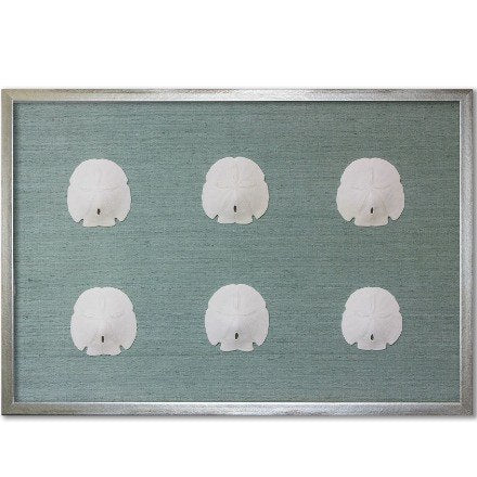 Arrowhead Sand Dollars on Blue - WJC Design